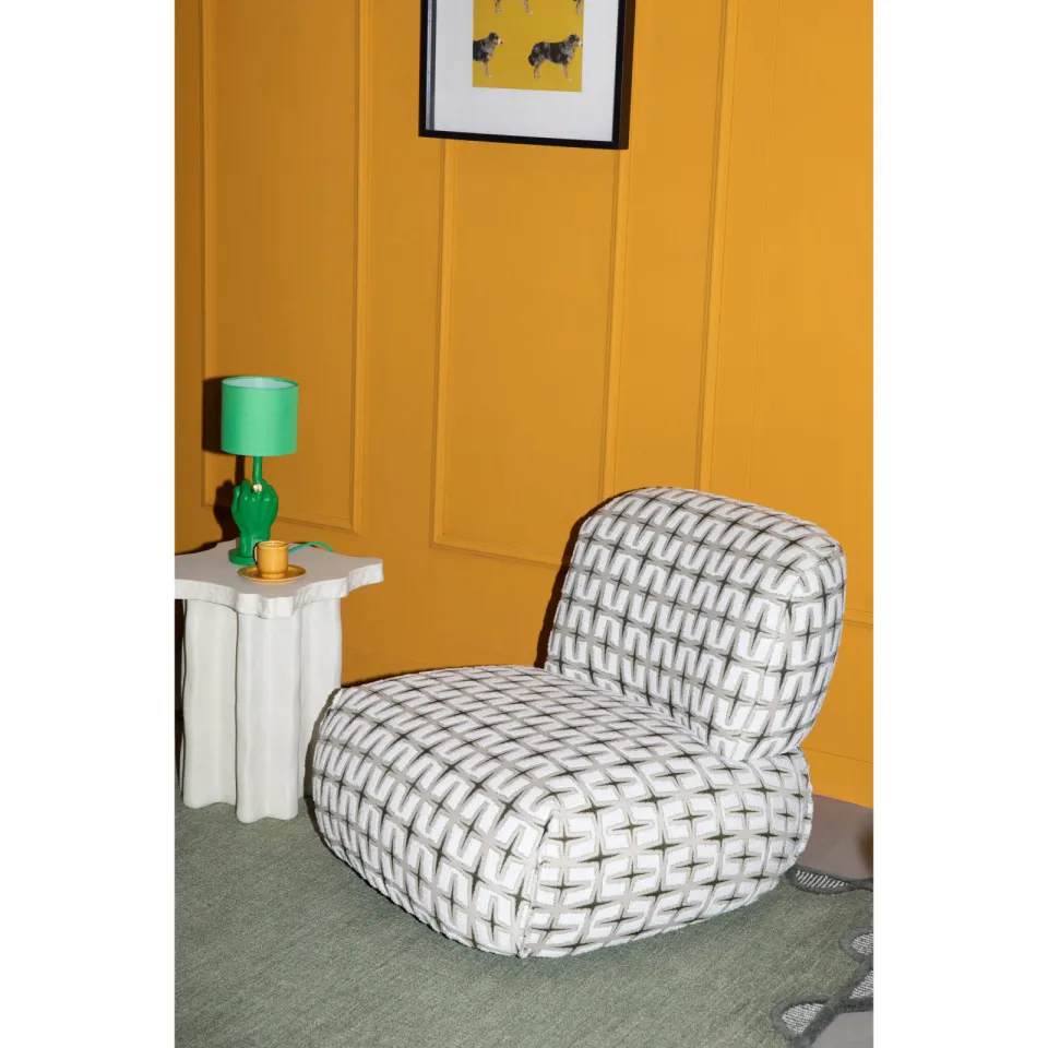 Bold Monkey Ritz Fauteuil Beige Groen Ritz Fauteuil Beige Groen, foto 5
