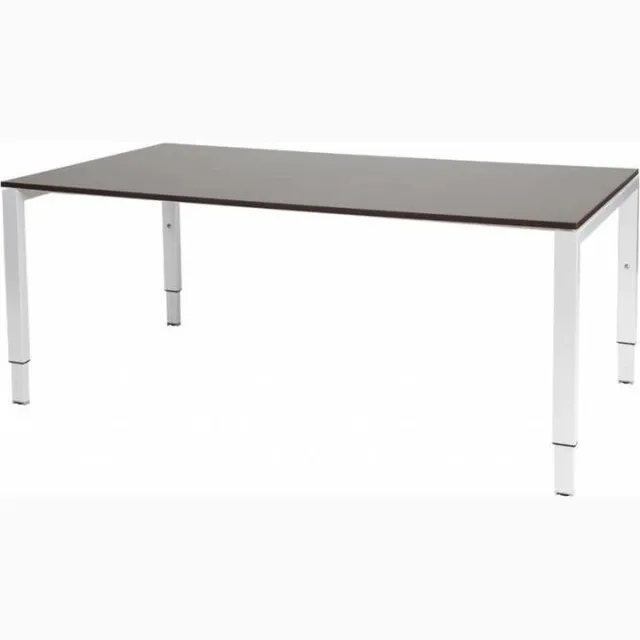 Schaffenburg Vergadertafel Domino - 180x100 logan - wit frame Wit (RAL9010)/Logan eiken