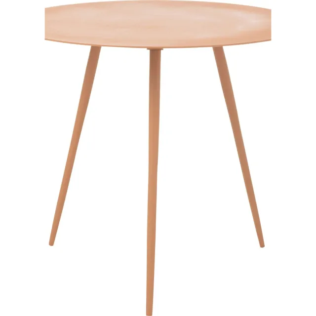 J-Line bijzettafel - ijzer - perzik Bruin