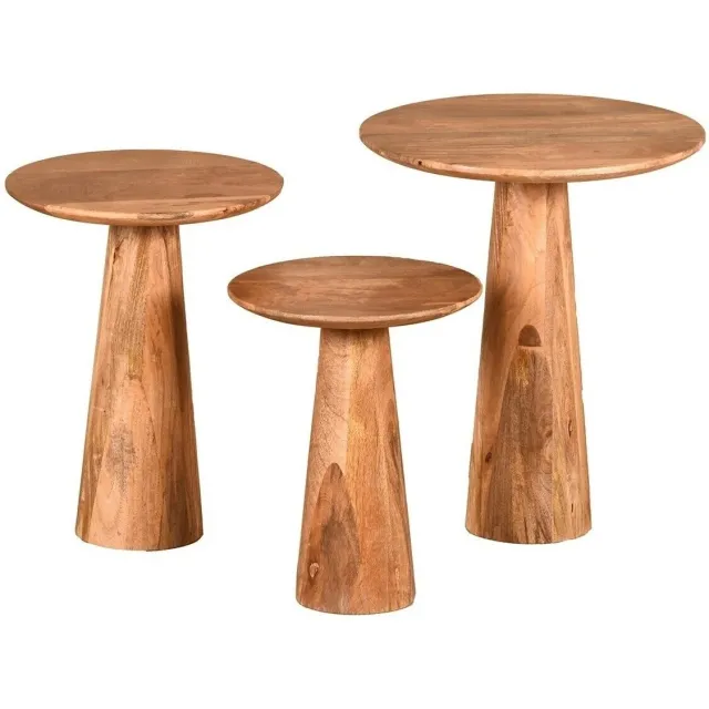 Signes Grimalt houten bijzettafelset bruin