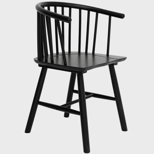 Homla Chair - PONTO - black wood - 45x54x77 cm - 739330