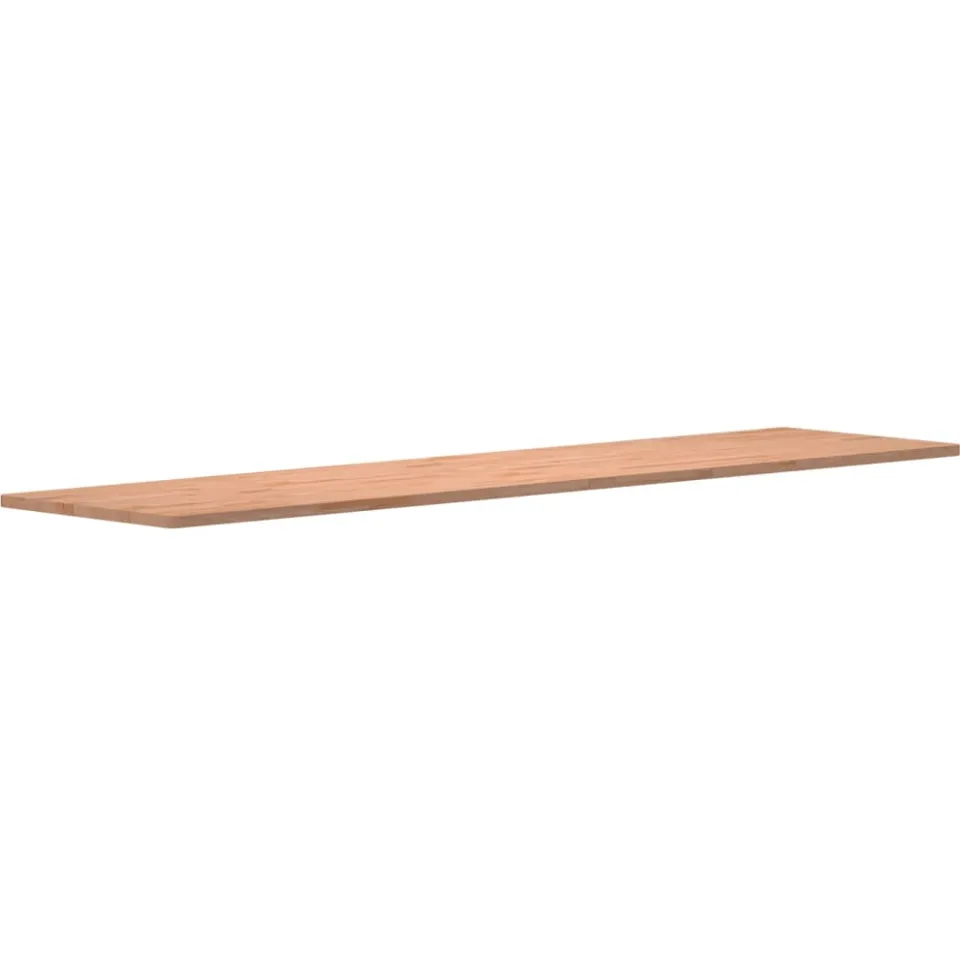 vidaXL Bureaublad 220x55x2,5 cm massief beukenhout Bruin