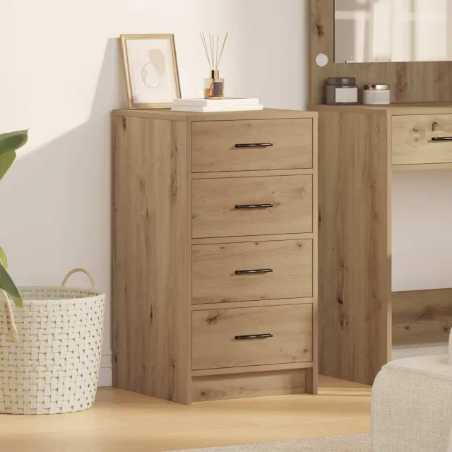 vidaXL Dressoir artisanaal eikenkleurig 40 x 41 x 75 cm Bewerkt hout Bruin