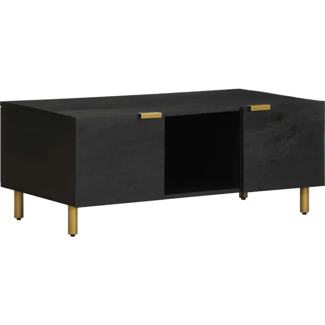 vidaXL Salontafel 100x54x40 cm bewerkt hout zwart