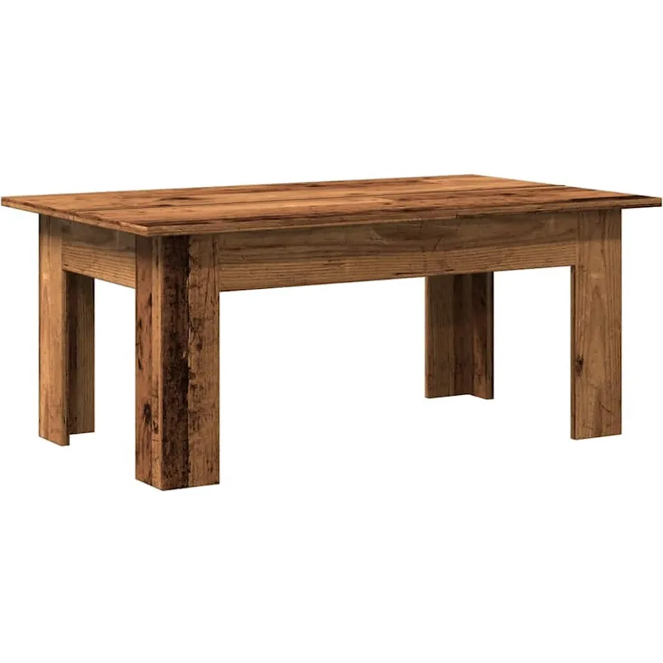 vidaXL Salontafel 100x60x42 cm bewerkt hout oud houtkleurig bruin, foto 3