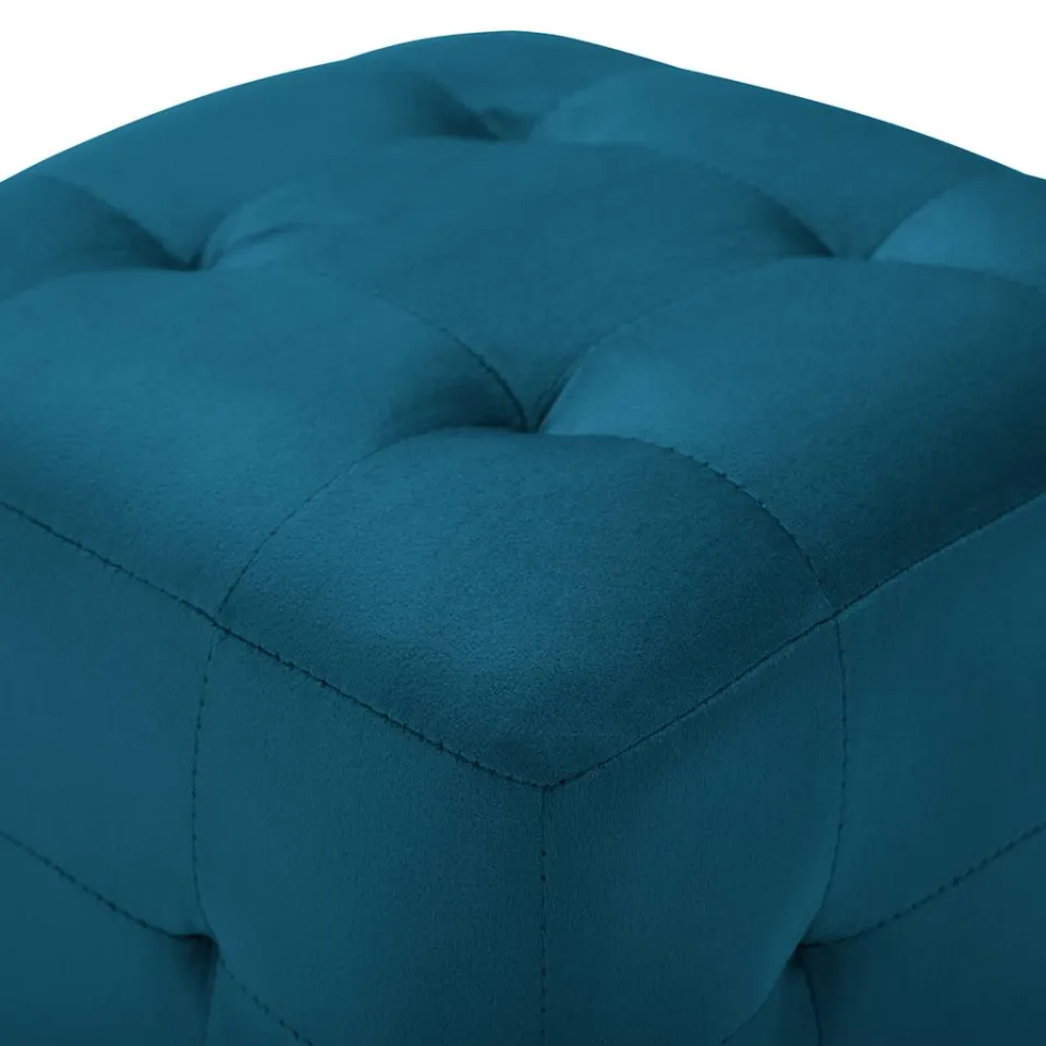 vidaXL Poef 2 st 30x30x30 cm fluweel blauw, foto 4
