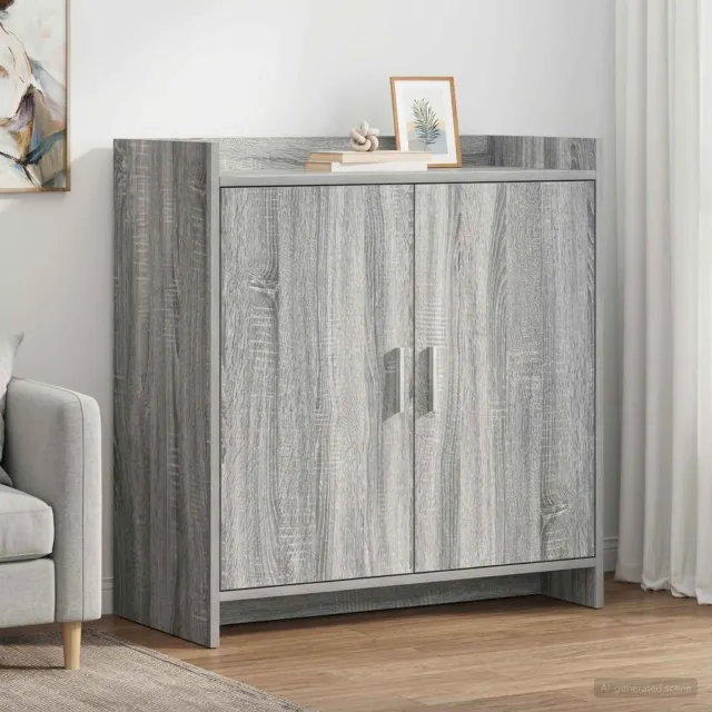 vidaXL Dressoir Grijs Sonoma 72 x 36 x 80 cm Bewerkt hout, foto 2