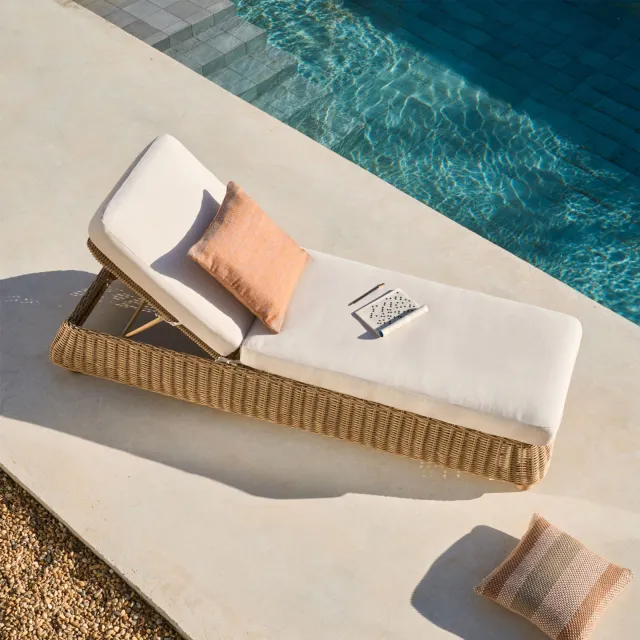 Kave Home Meria ligbed rattan naturel, foto 2