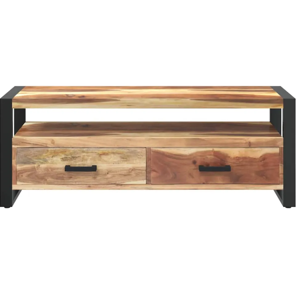 vidaXL Tv-meubel 120x35x45 cm hout met honingkleurige afwerking bruin, foto 4