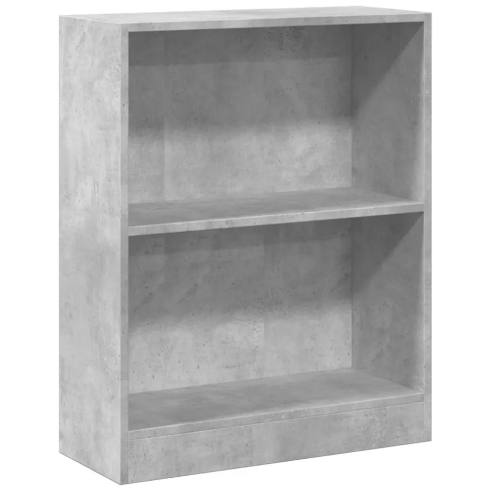 vidaXL Boekenkast 60x24x76 cm bewerkt hout betongrijs
