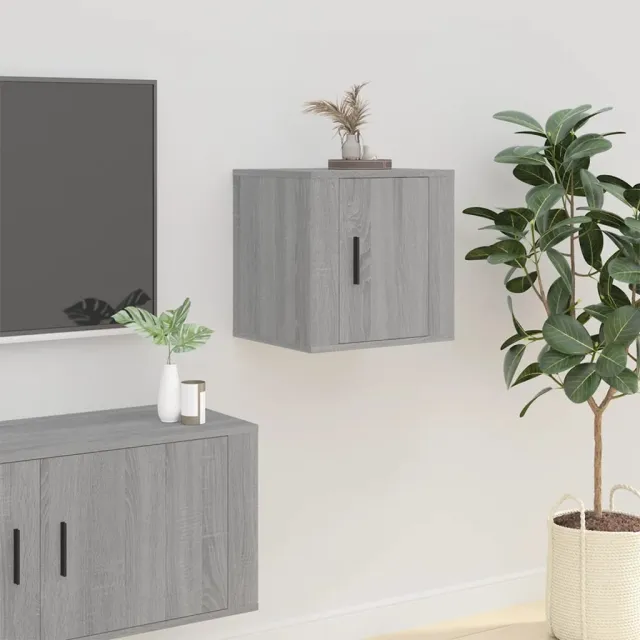 vidaXL Tv-wandmeubel 40x34,5x40 cm grijs sonoma eikenkleurig, foto 2