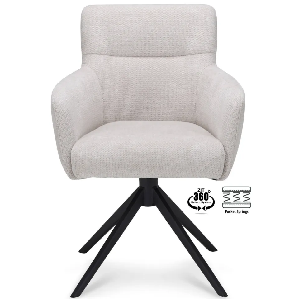 Wehkamp Home Meau armstoel beige, foto 4