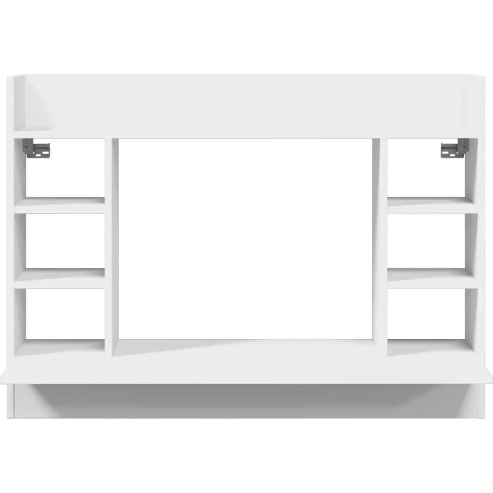 vidaXL Wandbureau 105x48x75 cm bewerkt hout wit