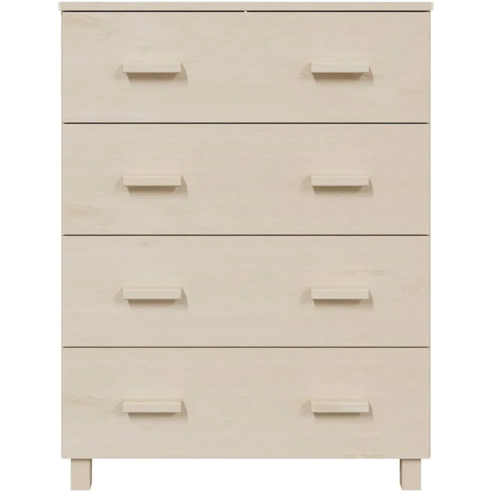 vidaXL Dressoir HAMAR 79x40x103,5 cm massief grenenhout honingbruin bruin, foto 4