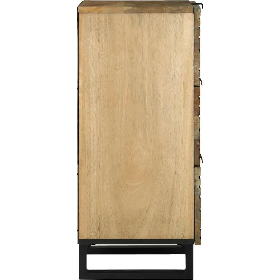 vidaXL Dressoir Bruin 40 x 33 x 75 cm massief mangohout, foto 4