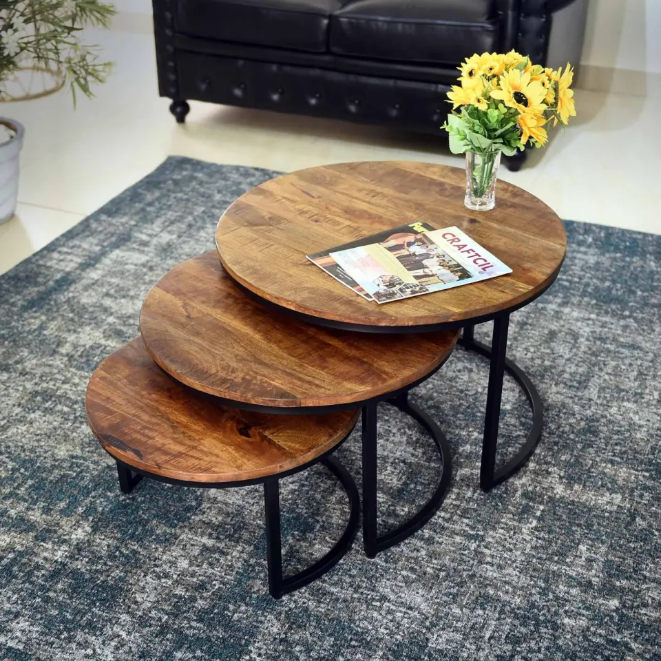 salontafelset Nolan Mangolia bruin, foto 3