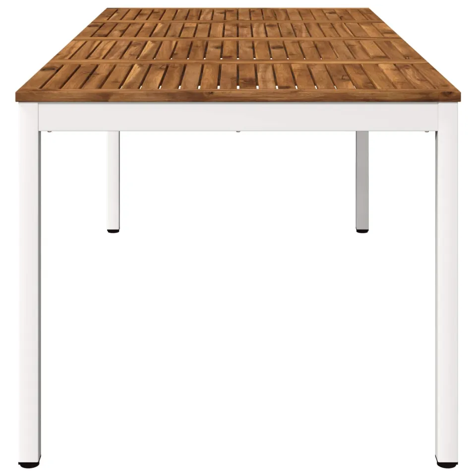 vidaXL Tuindiner tafel NAARDEN Natuurlijk en Wit 180 x 88,5 x 75 cm, foto 4