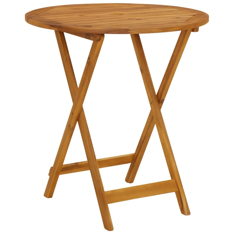 vidaXL 3-delige Bistroset bladpatroon stof en massief hout groen, foto 3