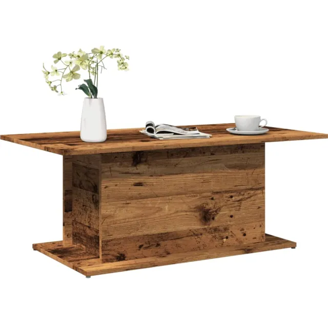 vidaXL Salontafel 102x55,5x40 cm bewerkt hout oude houtkleurig Bruin