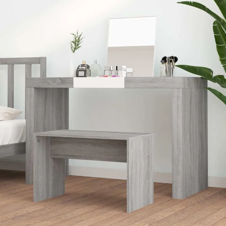 vidaXL Kaptafelkruk 70x35x45 cm bewerkt hout grijs sonoma eikenkleurig, foto 3