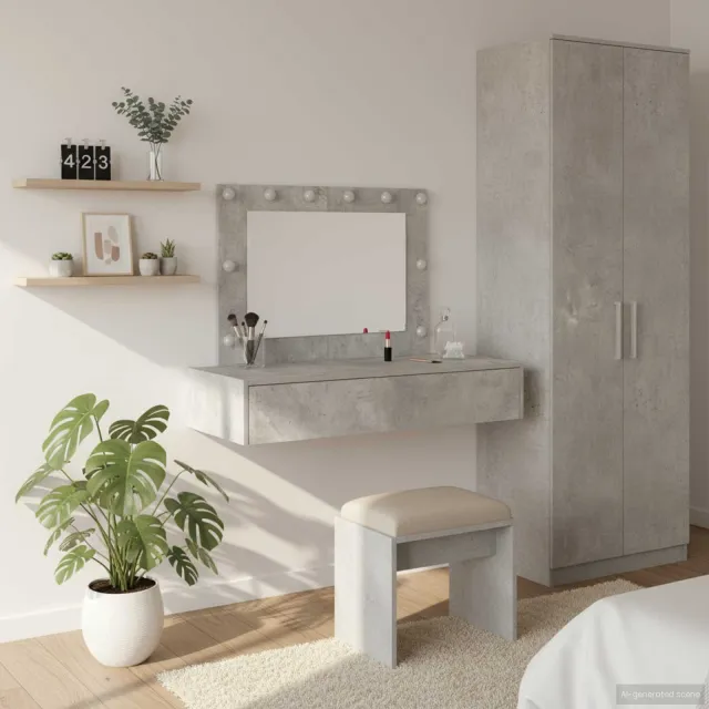 vidaXL Plafondtafel Grijs 100 x 40 x 70 cm Bewerkt hout, foto 2