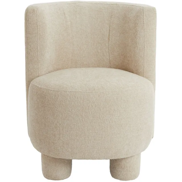 Light & Living Fauteuil Kamova - Chenille - Crème