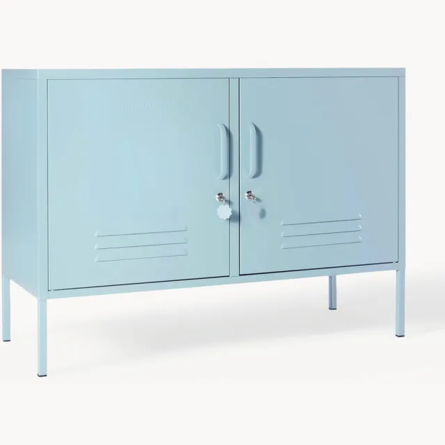 Mustard Made Metalen dressoir The Lowdown Lichtblauw