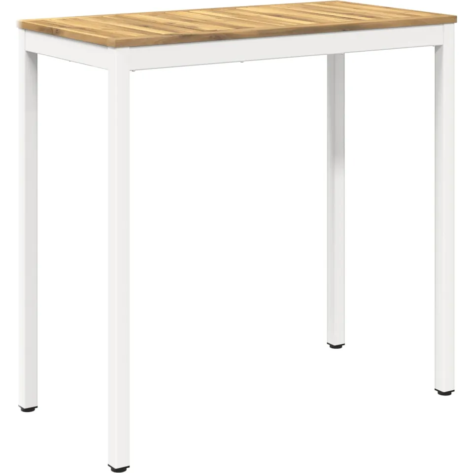 vidaXL Tuinbar Tafel NAARDEN Witgewassen 108,5 x 55 x 105 cm, foto 3