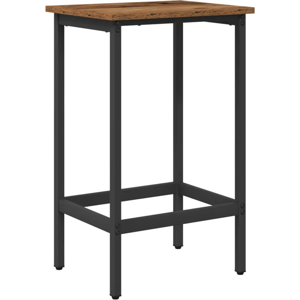 vidaXL Barkruk Oud hout 40 x 32 x 74 cm Bewerkt hout bruin, foto 3