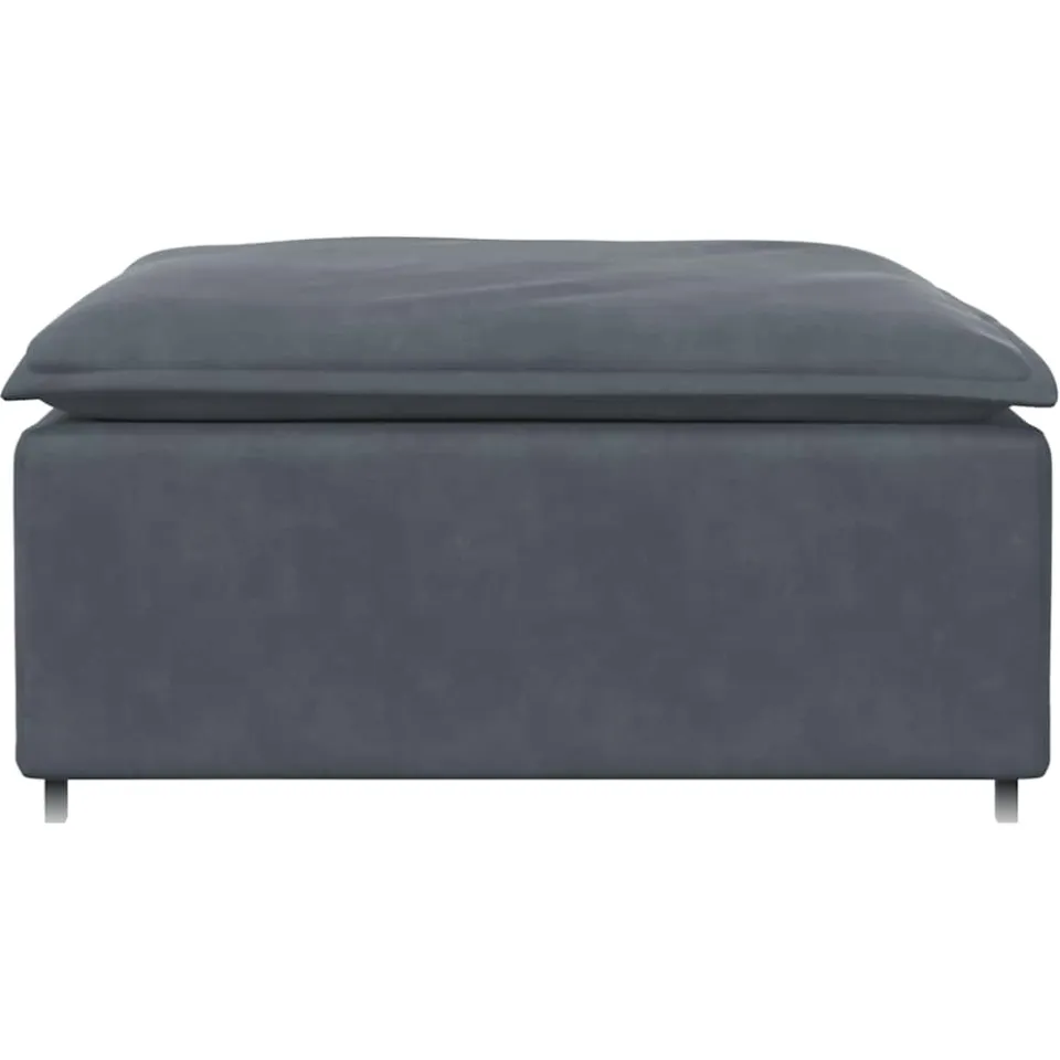 vidaXL Modulaire voetenbank module 100x100x48 cm donkergrijs