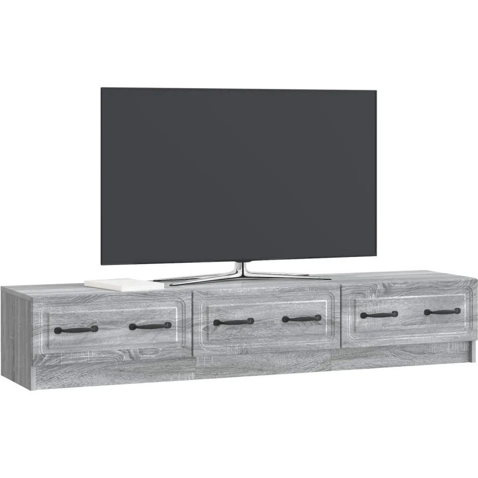 vidaXL TV-kast 147 x 34,5 x 27 cm Grijs sonoma Bewerkt hout