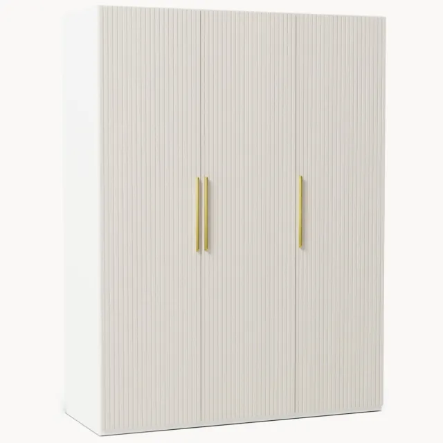 Westwing Collection Modulaire draaideurkast Simone, 150 cm breed, diverse varianten Beige