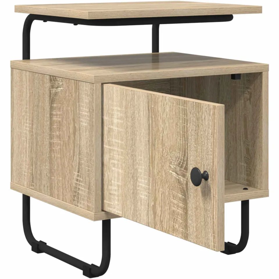 vidaXL Nachtkastje Sonoma Eiken 40 x 36,5 x 50 cm Bewerkt hout, foto 3