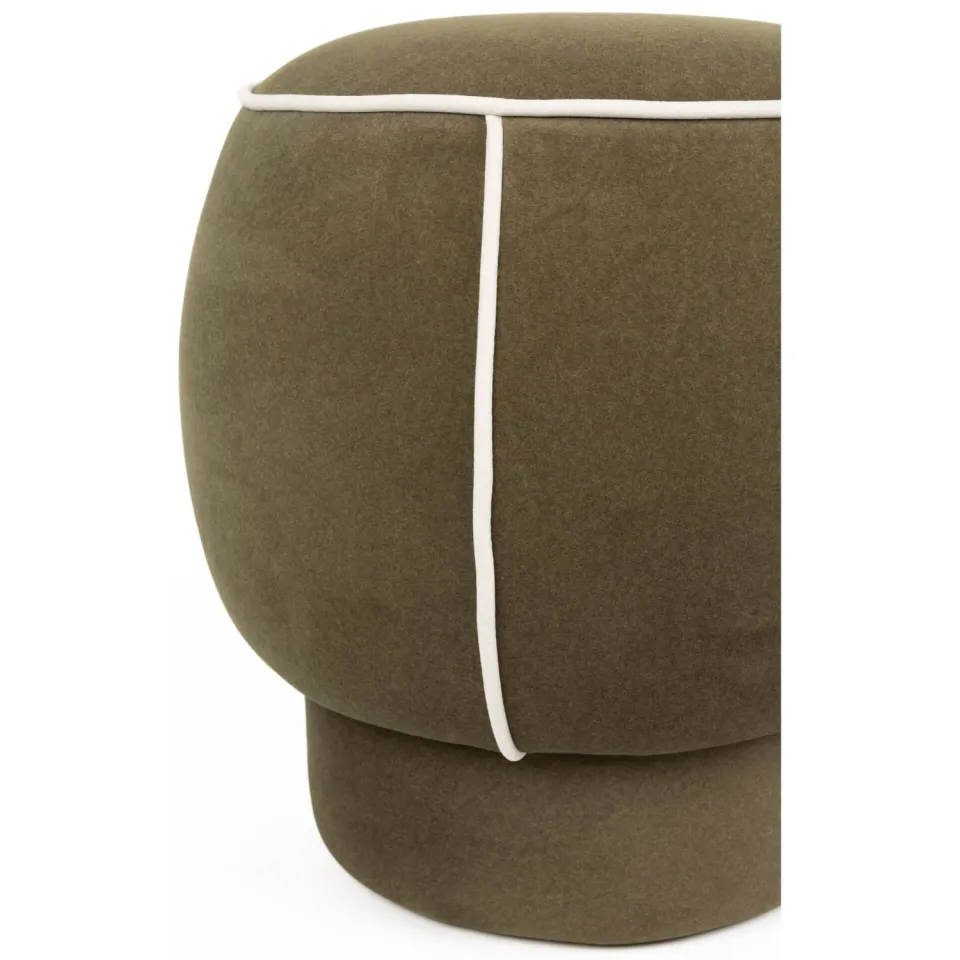 Housecraft Living Marina Poef Rond 45 cm Groen, foto 6