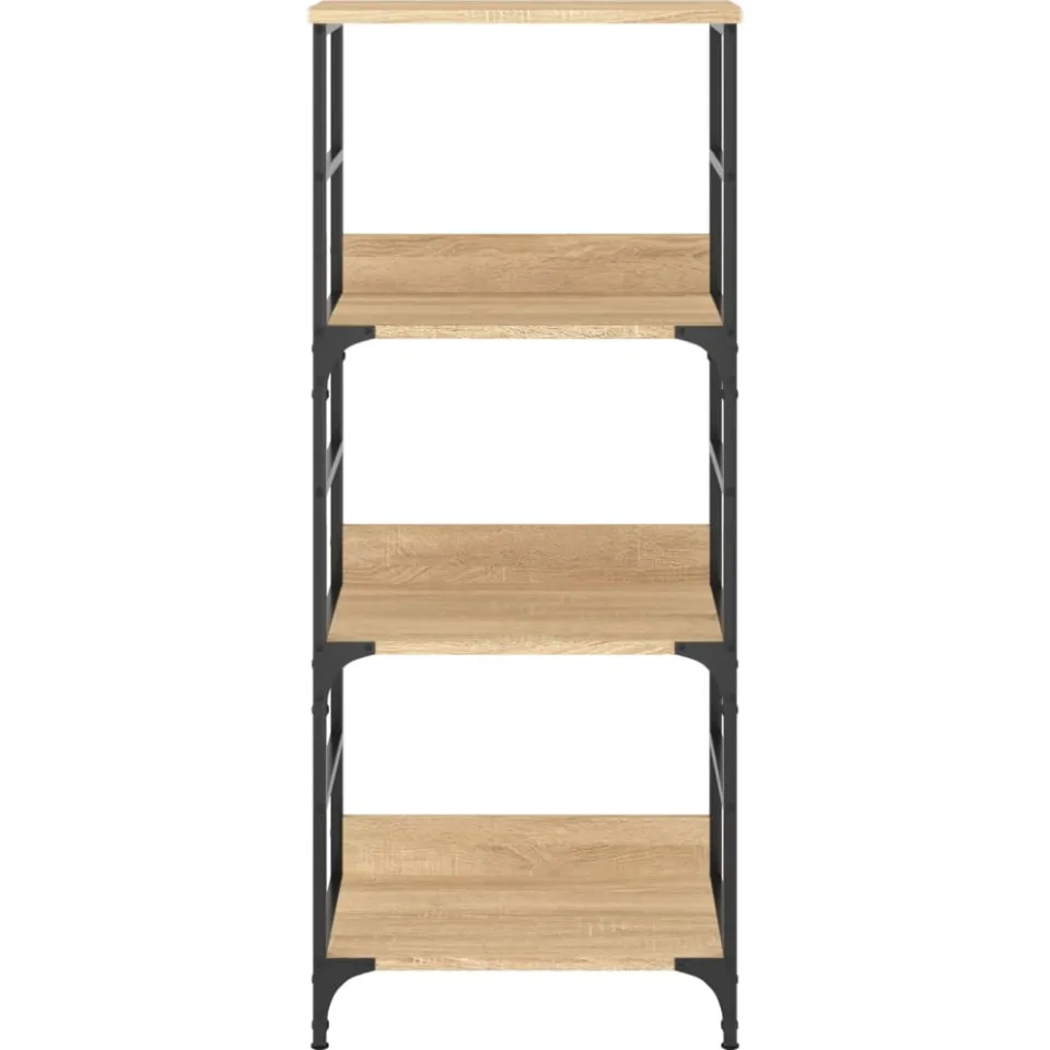 vidaXL Boekenrek 50x33x117,5 cm bewerkt hout sonoma eikenkleurig Bruin