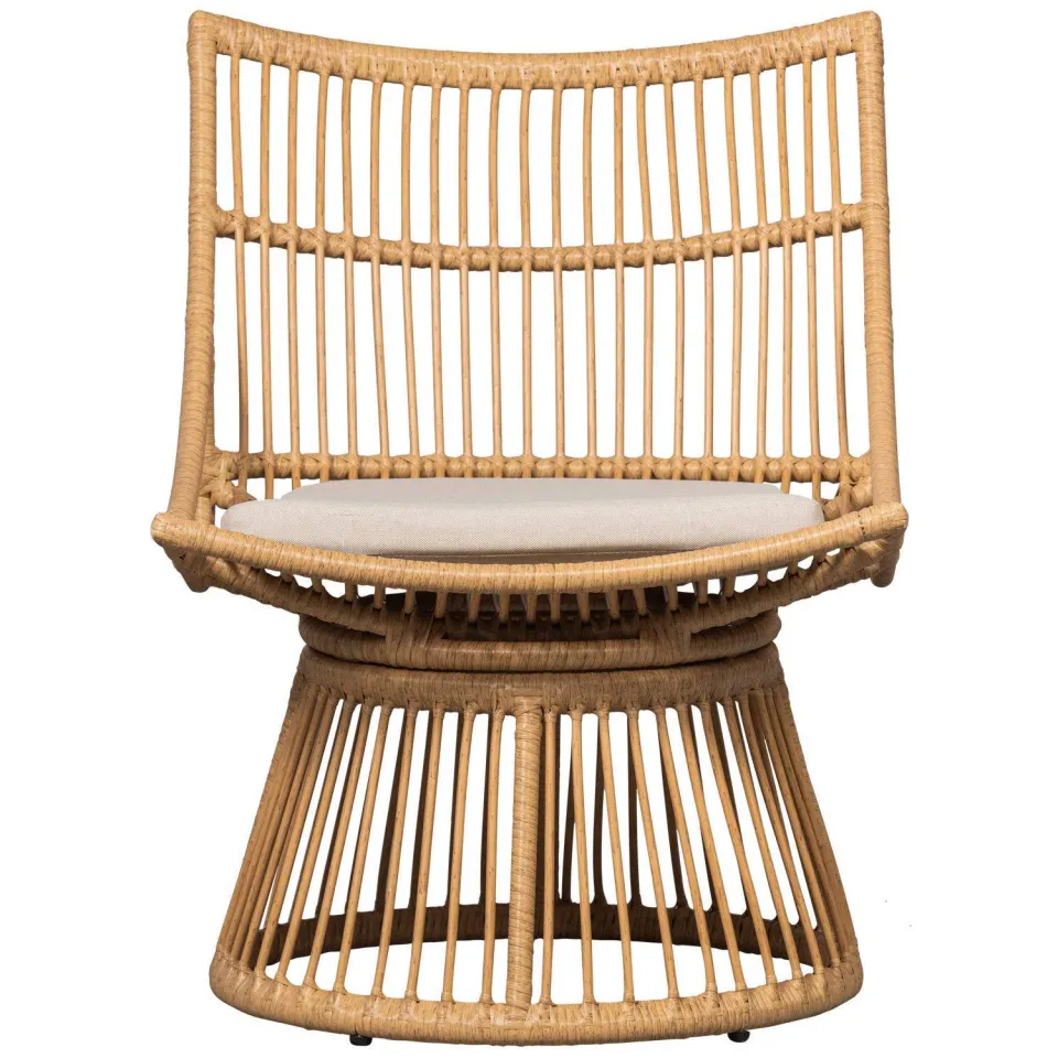 WOOOD Alatna Tuinstoelen - Wicker - Naturel - Set van 2, foto 2