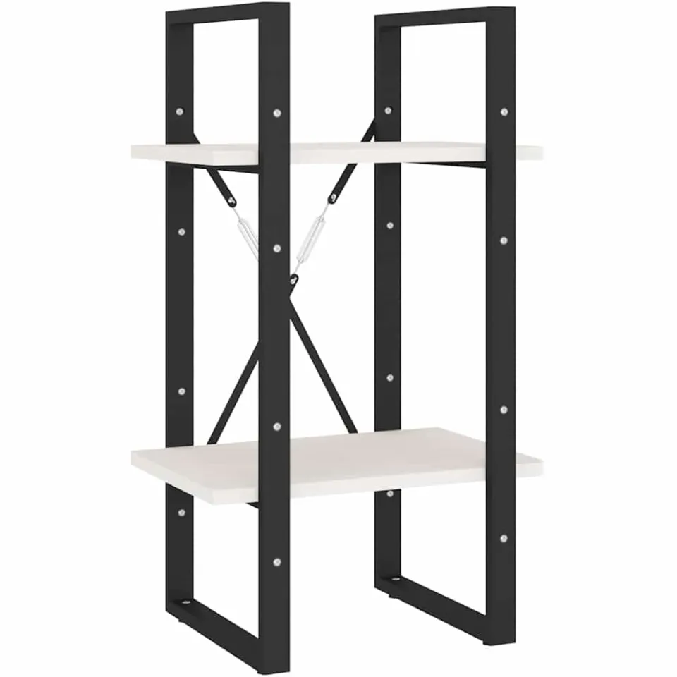 vidaXL Boekenkast met 5 schappen 40x30x175 cm grenenhout wit