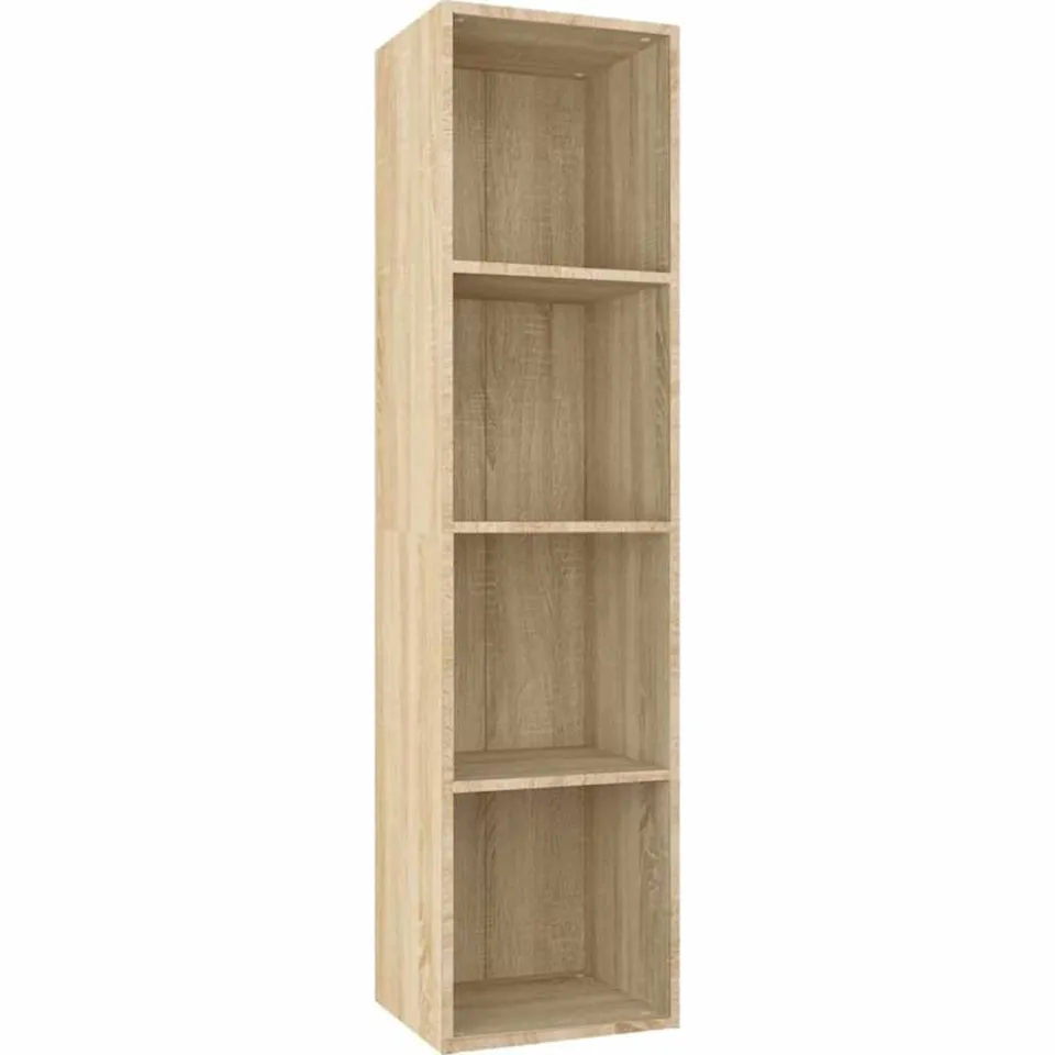 vidaXL Boekenkast/tv-meubel 36x30x143cm bewerkt hout sonoma eikenkleur Bruin