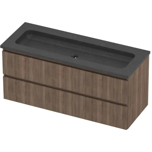 Proline Rollo Badmeubelset Hardsteen Elegant 120x46x54 cm Blue Stone Terra Oak Eiken