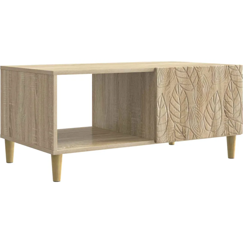 vidaXL Salontafel Sonoma Eiken 90 x 50 x 40 cm Bewerkt hout, foto 3