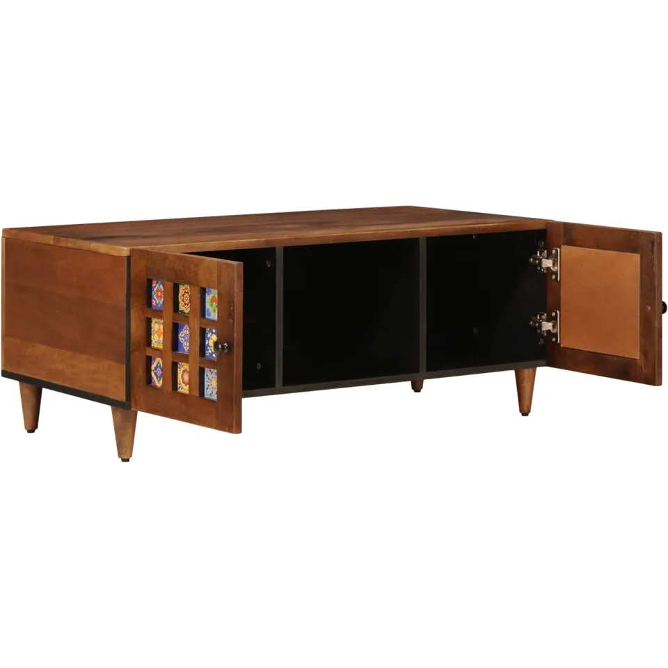vidaXL Salontafel Bruin 100 x 54 x 40 cm Massief Mango Hout