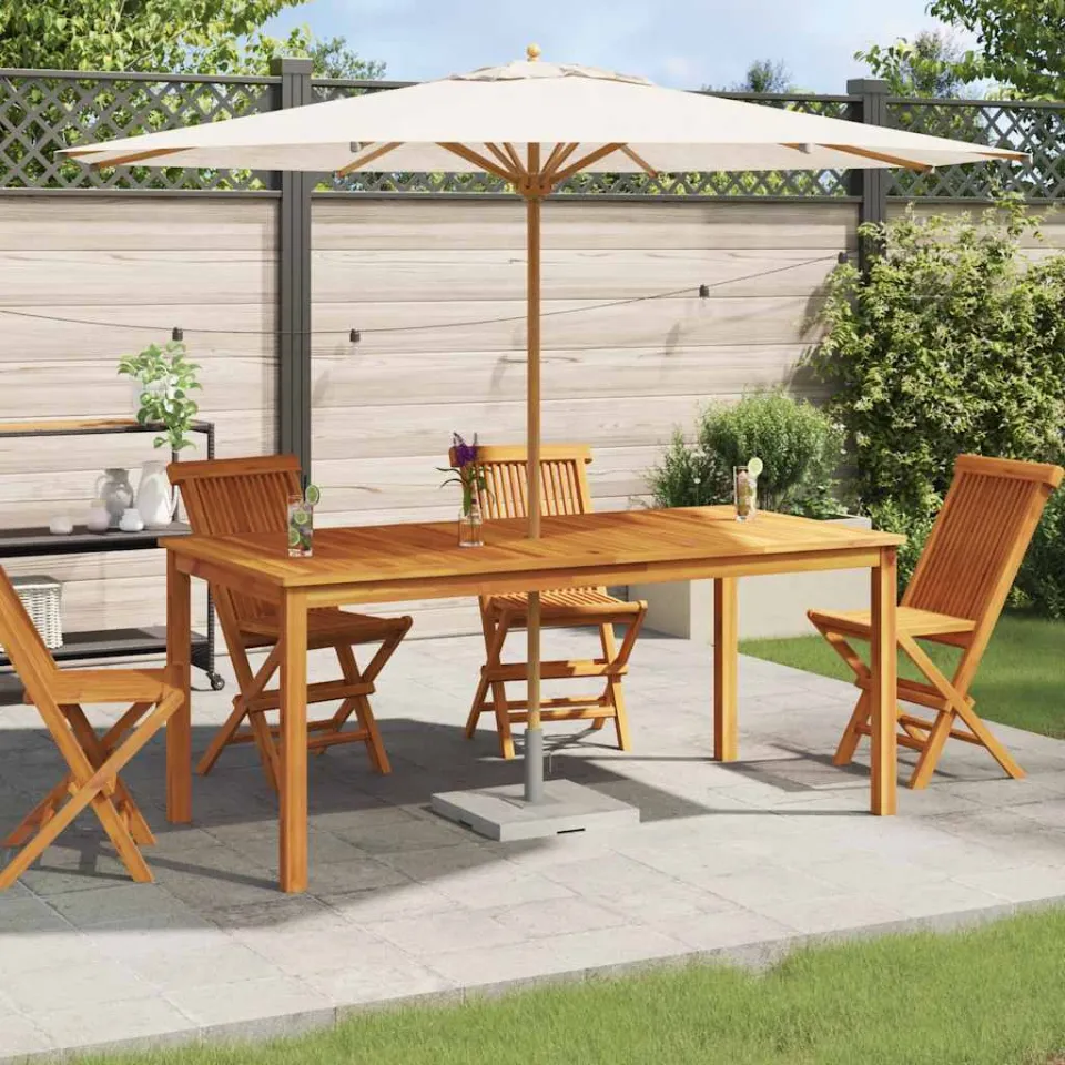 vidaXL Tuintafel 180x90x75 cm massief acaciahout bruin, foto 3