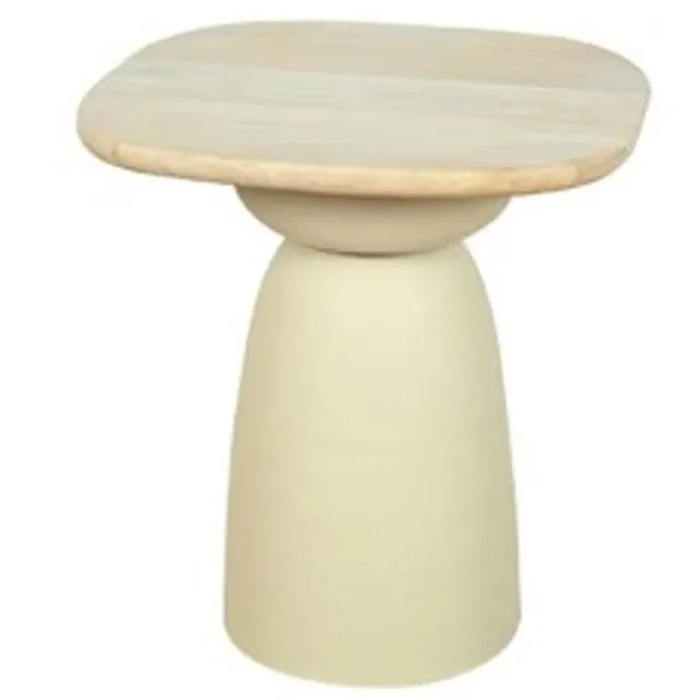 Tower Living Barza endtable 45x45x48 KD off white Gebroken Wit