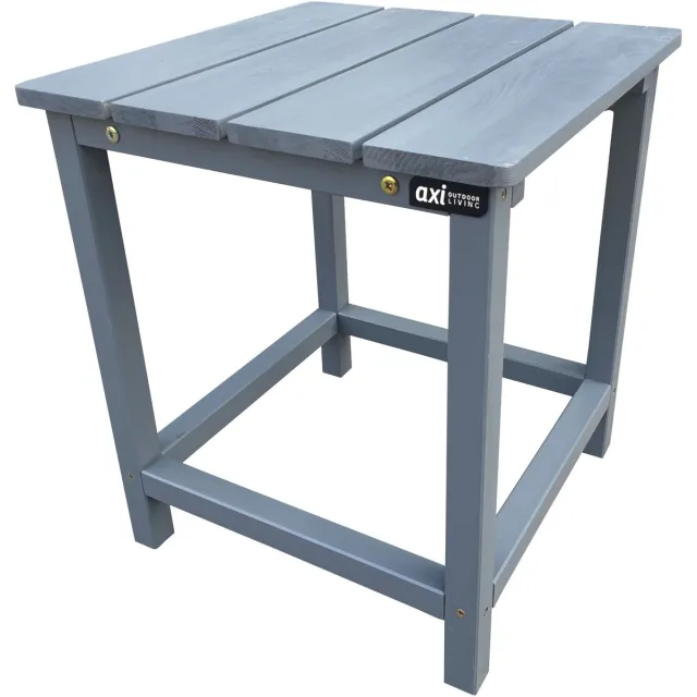 Axi Tess Bijzettafel Warmgrijs – Houten tuintafeltje – Vierkant – 40,5 x 40,5 x 46 cm – FSC 100% Hemlock hout – Voor tuin, terras en balkon