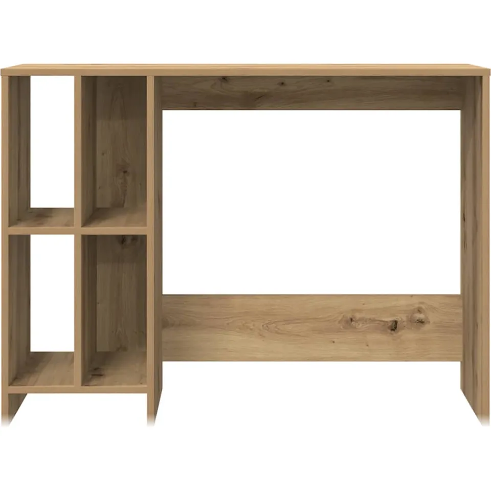 vidaXL Bureau 102,5x35x75 cm bewerkt hout artisanaal eikenkleur, foto 4