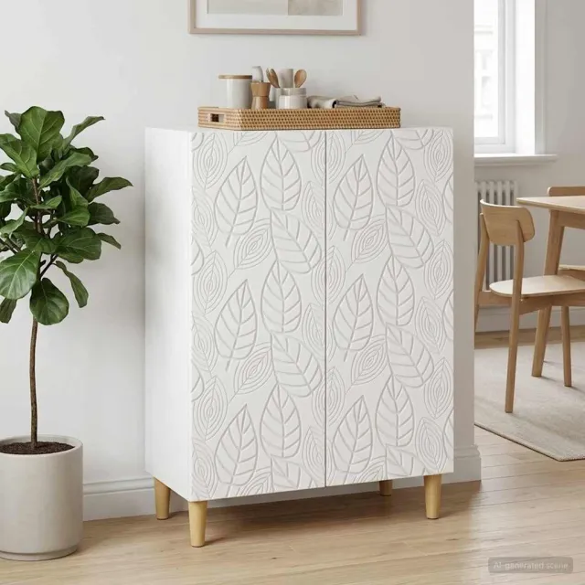 vidaXL Dressoir Wit 66 x 34,5 x 90 cm Bewerkt hout, foto 2