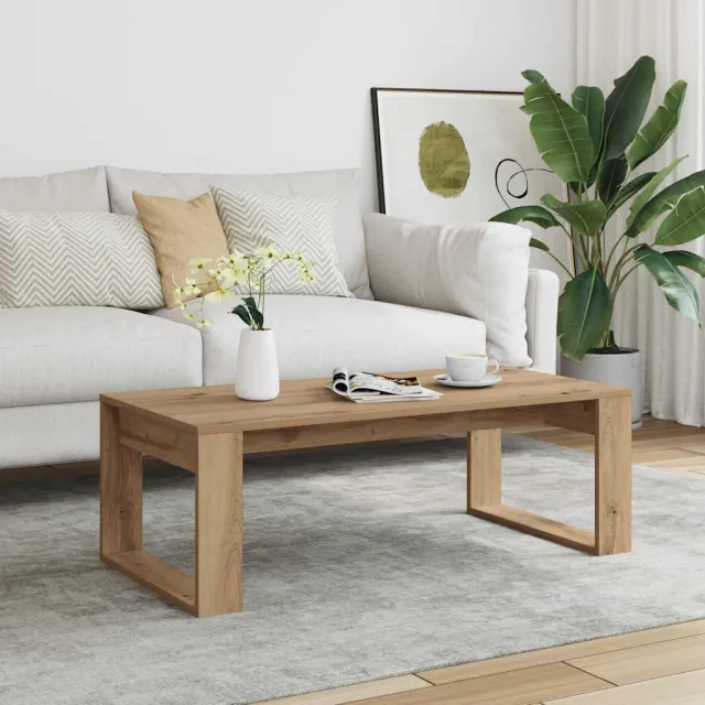 vidaXL Salontafel 102x50x35 cm bewerkt hout artisanaal eikenkleurig, foto 2