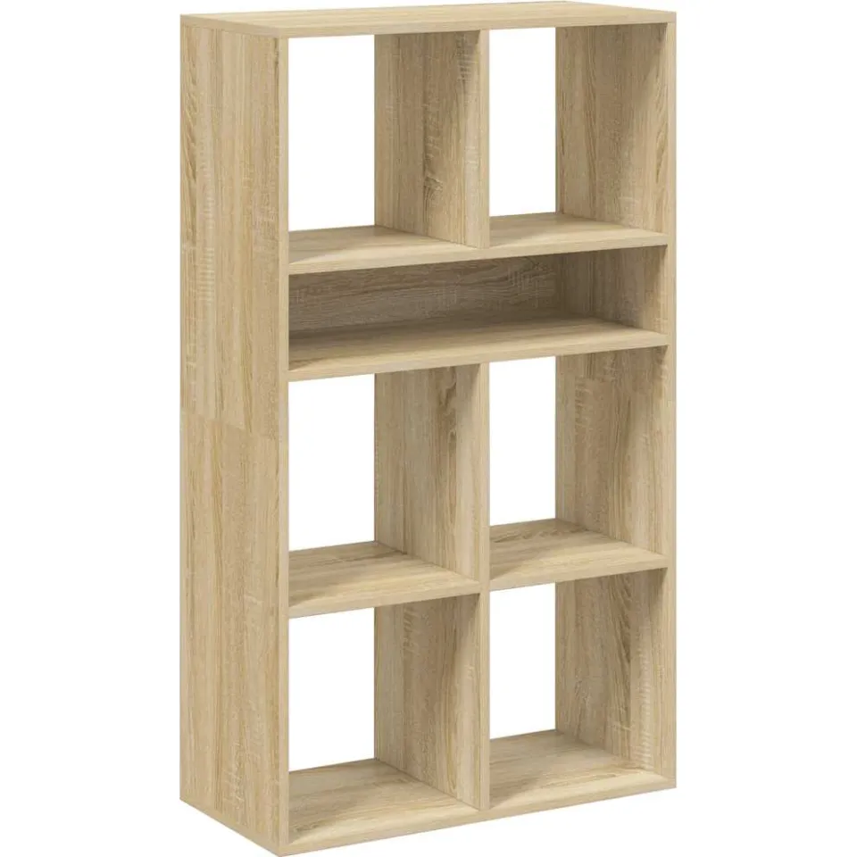 vidaXL Boekenkast 66x31x112 cm bewerkt hout sonoma eikenkleurig, foto 3