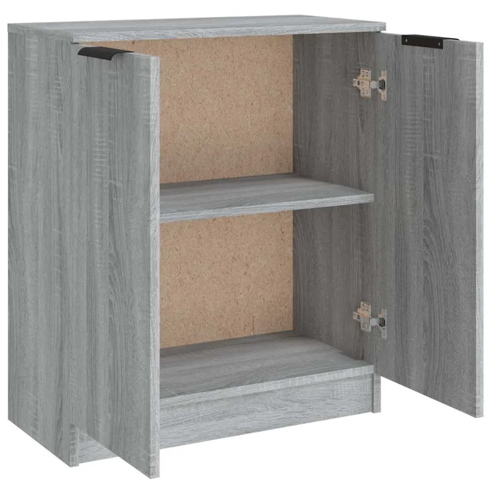 vidaXL Dressoir 60x30x70 cm bewerkt hout grijs sonoma eiken, foto 4