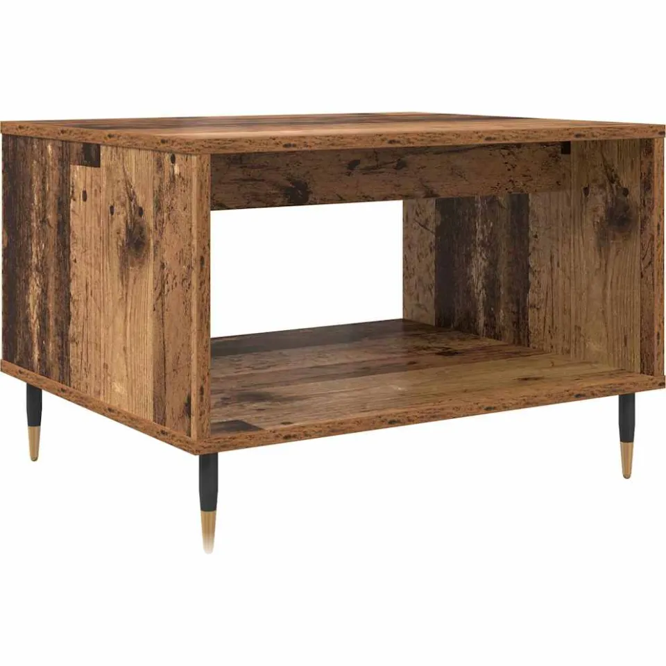 vidaXL Salontafel Oud hout 60 x 50 x 40 cm Bewerkt hout bruin, foto 3